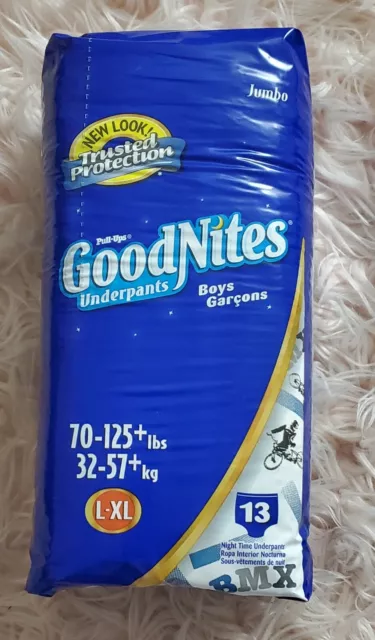 GoodNites Bedtime Underwear Pull Ups Boys Large 68-95lbs 11 Count NIP