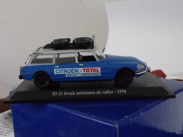 Citroen  Id 21  Break   Assistance De Rallye Total 1970   Solido  1/43