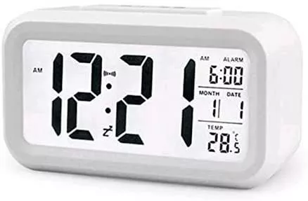 Digital Alarm Clock LED Display with Temperature Big LCD Digit Display Larger L