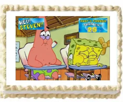 SPONGEBOB SquarePants Edible Cake Topper Image Party Decoration You Pick Size