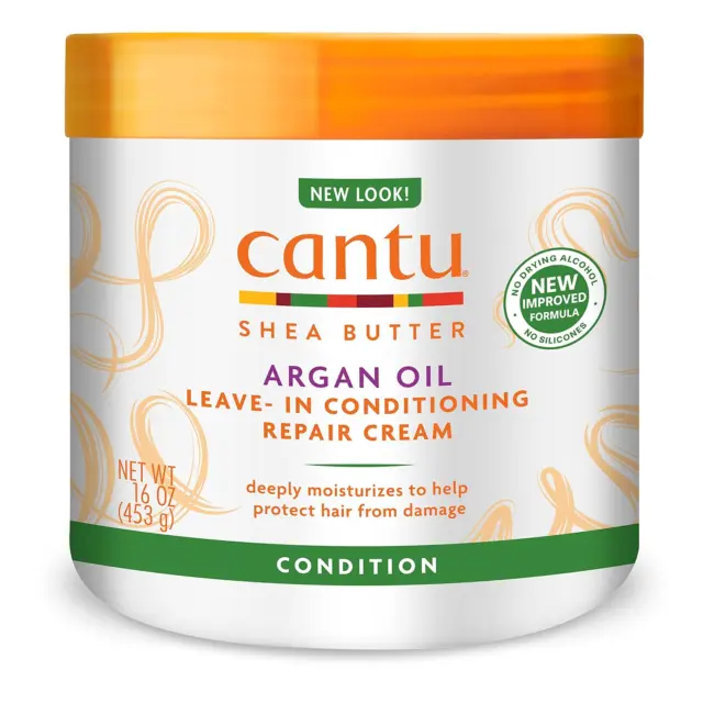 Cantu Leave-In Conditioning Repair Cream with Argan Oil, 16 oz - 2 Jars