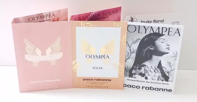 Paco Rabanne Olympea + Solar + Blossom 3 x 1,5 ml Parfum Proben