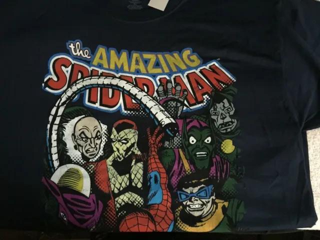 The Amazing Spider Man Amazing Marvel Comics Licensed Adult Graphic TShirt SZ XL