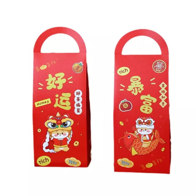 Chinese New Year Candy Boxes Cookie Pouches 2024 Party Favor Decorations Supp Sn