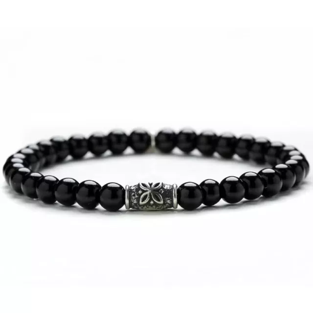 Ge / 268 Hommes Bracelet avec Fil Élastique Gerba Noir Spirit -10% Réduction