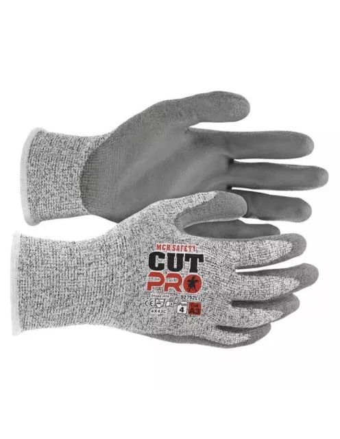 1 Pair MCR Safety 92752M Cut Pro Abrasion & Puncture Resistant Work Gloves Sz.M