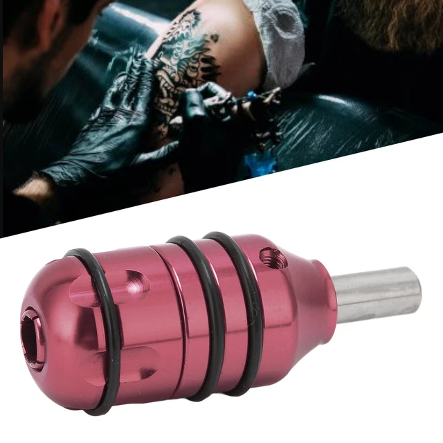 Empuñadura de tatuaje de 24 mm empuñadura de tatuaje de aluminio empuñadura de tatuaje roja