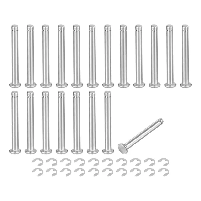 20Set M4x35mm 304 Stainless Steel Cylindrical Shaft Snap Ring Locating Pin