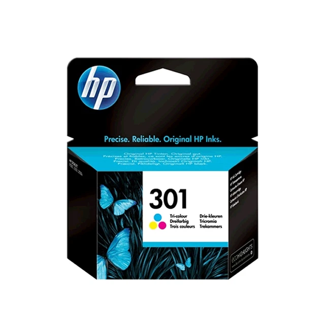 Cartuccia Originale Hp 301 Ch562Ee Abe Tricolor Deskjet 1000 4500 Officejet 2600