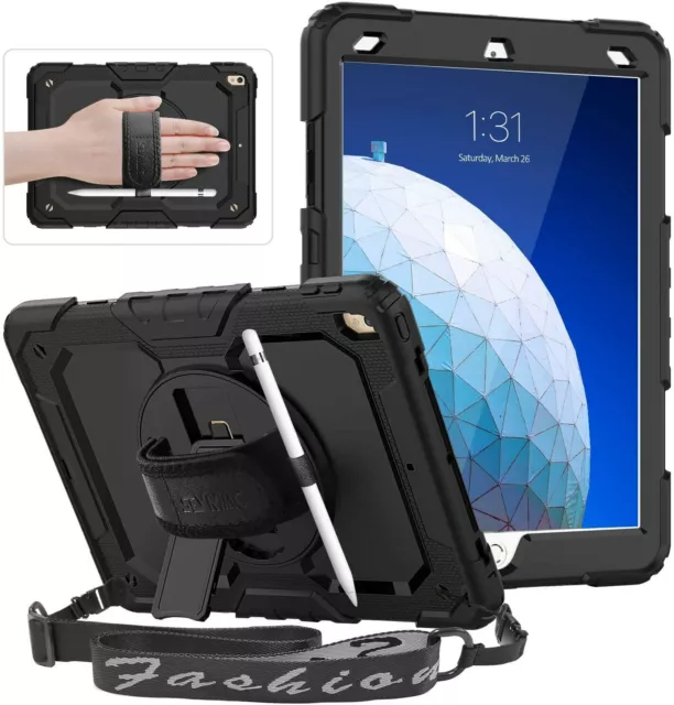 SEYMAC stock Case for iPad Air 5th/4th Generation/Pro 11 (4th/3rd/2nd),  Full-Body Drop Protection Case with Screen Protector Pen Holder 360° Rotate