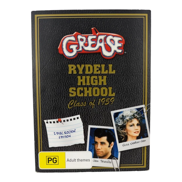 GREASE RYDELL HIGH School DVD 2 Disc Rockin' Edition Region 4 PAL 7.21