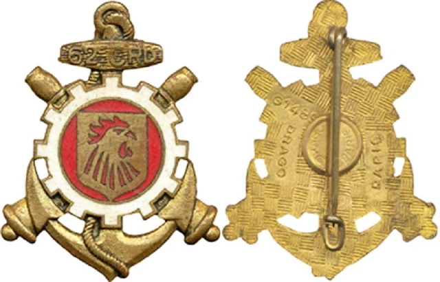 Insigne 71ème Compagnie de Réparation Divisionnaire Aurès Attache ressoudée