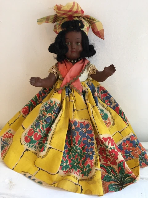 Jolie Poupée Ancienne Rhodoïd 31 Cm - Années 1940 - Sans Marque - État D'origine