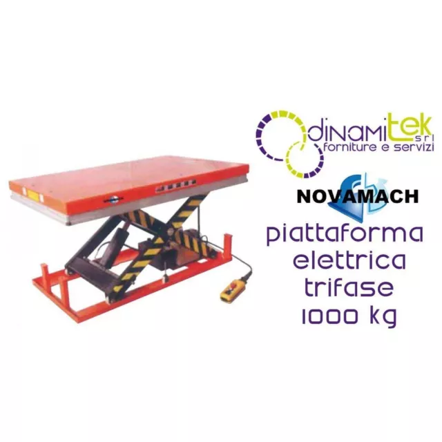 Npf100El Piattaforma Elettroidraulica Trifase Portata 1000 Kg Novamach Dimension