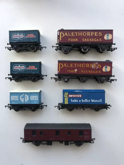 7 Hornby & Lima  Wagons Model Railway OO Gauge