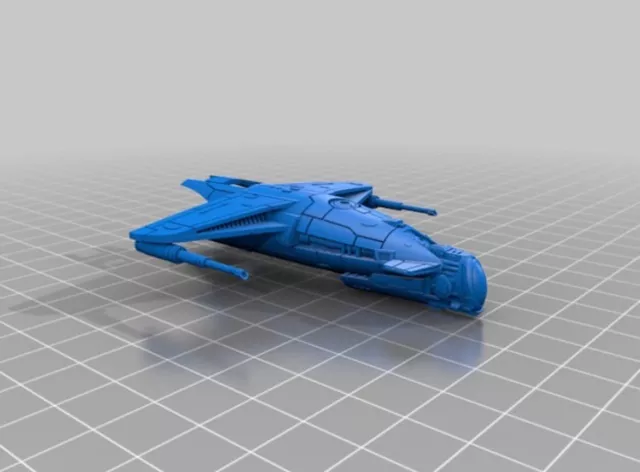 Star Wars Xwing Krayt M22T Gunship 1/270 Raw Unpainted 12k 3Dprint Resin FanArt