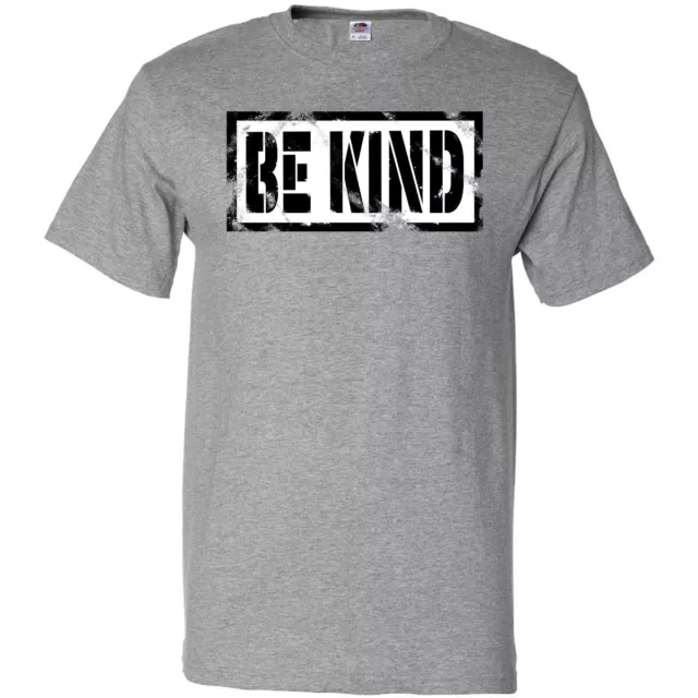 Inktastic Be Kind Weathered Stencil In Black T-Shirt Quotes Inspiration Kindness