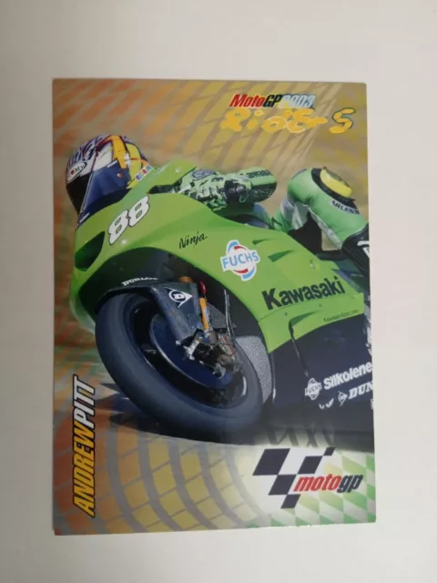 CARD PANINI MOTO GP 2002/2003 ANDREW PITT n 141