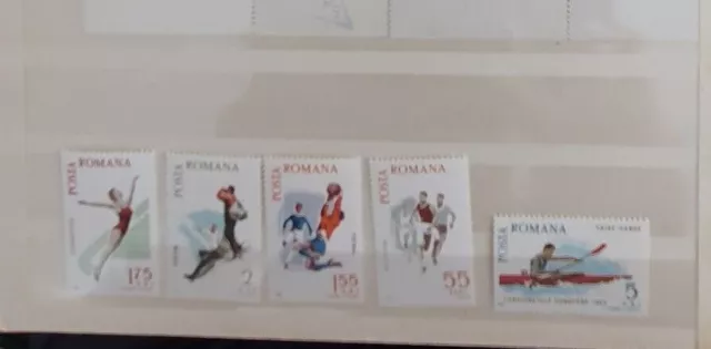 Briefmarken Rumänien 1965, Mi. 2452-2456, Sport, postfrisch, komplett