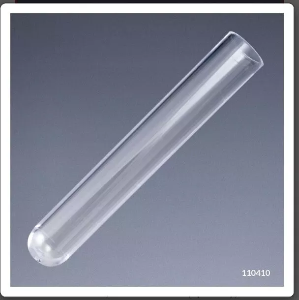 Globe Scientific Inc. 12x75mm 5ml Polystyrene Test Tube 110410 Qty 1000