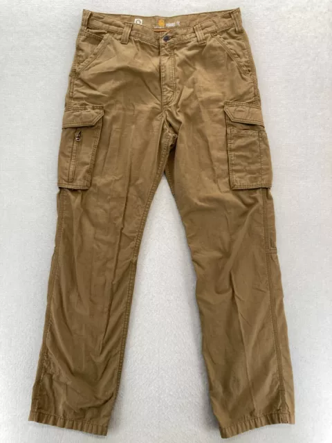 CARHARTT FORCE RIPSTOP Cargo Pants Mens 36x32 Relaxed Fit Brown ...