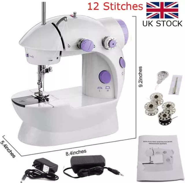 Electric Sewing Stitch Machine 12 Stitches 2 Speed w/Foot Pedal Home Clothes DIY