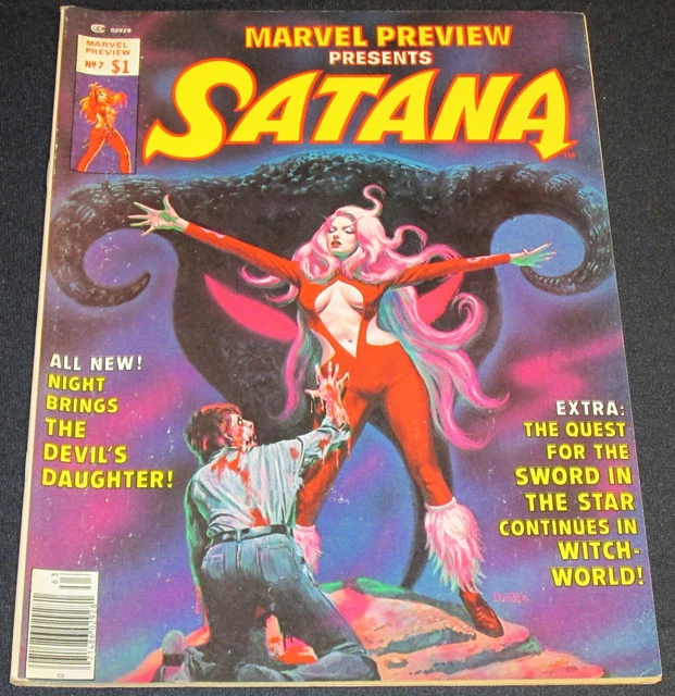Marvel Preview Presents SATANA Issue #7 [Marvel 1976] VF/NM or Better!