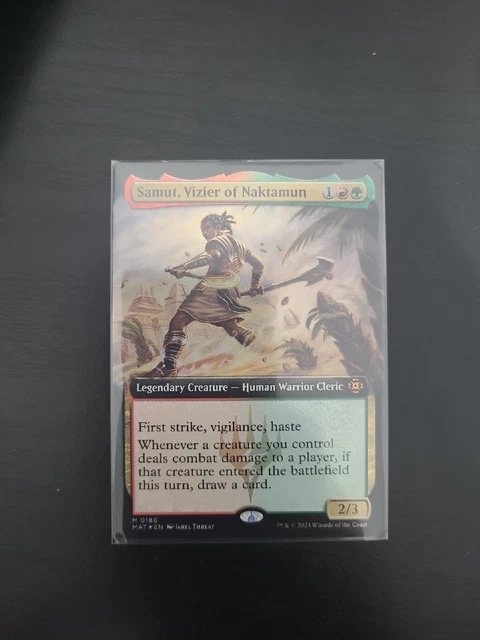 FOIL Samut, Vizier of Naktamun Extended Art MAT Aftermath Magic MTG NM Near Mint