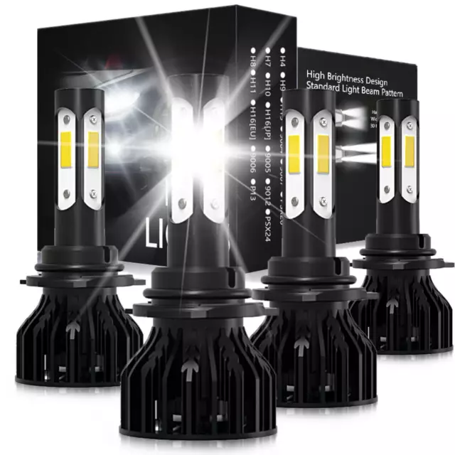 6000K LED Headlight Bulbs For Buick Park Avenue 1991-2005 High & Low Beam Qty 4
