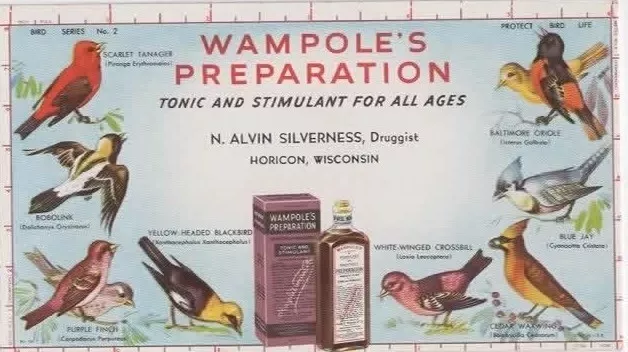 Wampole's preparation  tonic and stimulant   ink blotter  Horicon Wisconsin