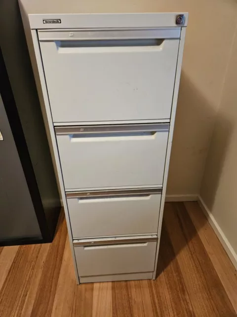 Steel 4 Drawer Filing Cabinet Brownbuilt