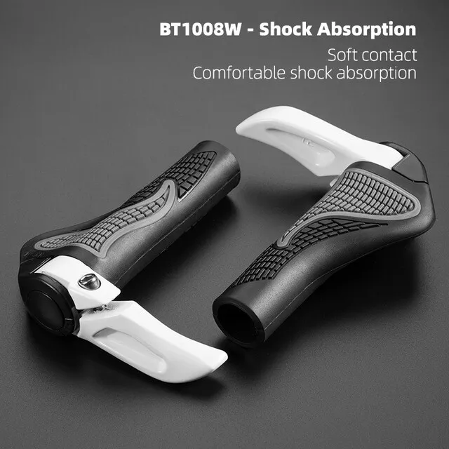 white bike handlebar grips