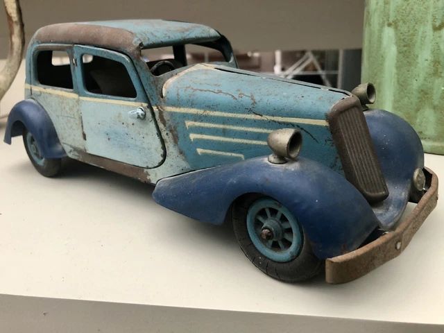 Ancienne Voiture JEP En Tôle Mécanique – Jouet Collection France – état D'occasion
