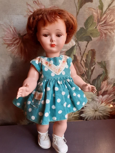 Poupée BELLA , L'un Des Premiers Modèles Rhodoïd 38Cm