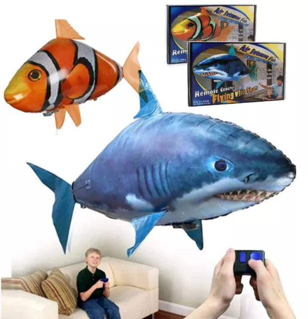 Flying Shark Air Swimmer RC Remote Control Toy Balloon Swimmers Kids Toys Gifts 2