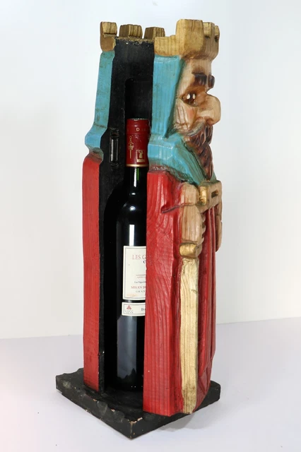 PORTE BOUTEILLE FER forgé et feuilles de vigne Vin Bourgogne Beaujolais Bordeaux EUR 13,95 - FR
