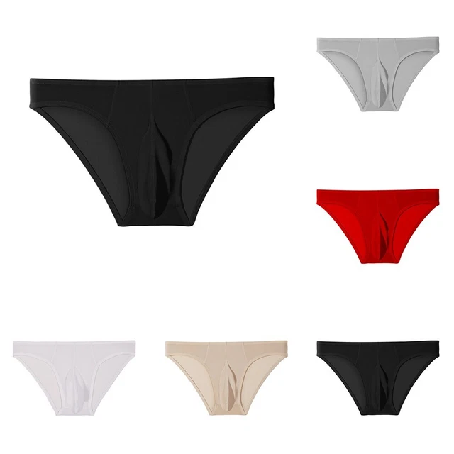 Borsa Naso di Elefante Perizoma Intimo Sexy Lingerie Uomo M 2XL Nero Nuova con etichette