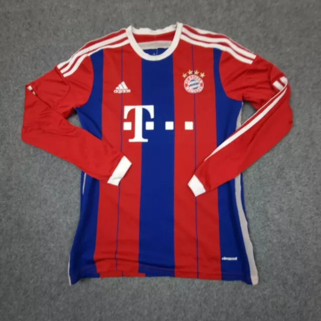 Bayern Munich Jersey Mens SMALL red adidas football 2014-15 home soccer Size S