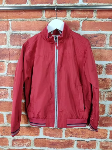 Boys Next Rust Red Bomber Jacket Coat Age 8 Years Lined Lightweight Kids 128Cm