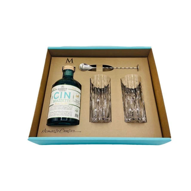 Mazzetti d'Altavilla - Confezione London Dry Gin Mazzetti + due Tumbler Alti e S
