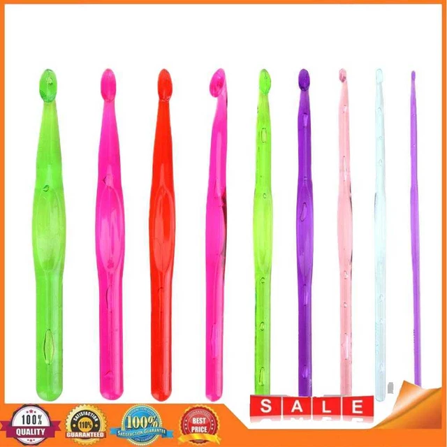 9pcs Sewing Needles Kit DIY Craft ABS Handmade for Arthritic Hands Knitting Tool