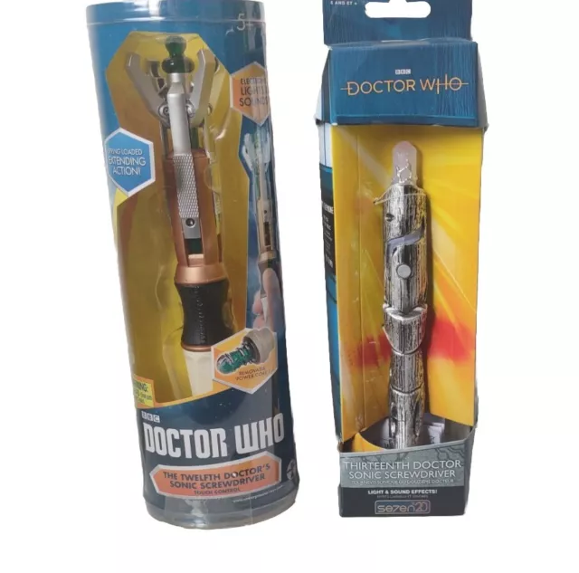 BBC DOCTOR WHO THE 11 & 13th DOCTOR'S Electronic SONIC SCREWDRIVER Light Sound