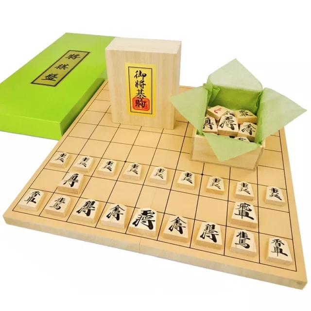 Nintendo Shogi Japanese Chess Board & Pieces Set wooden Japan Import