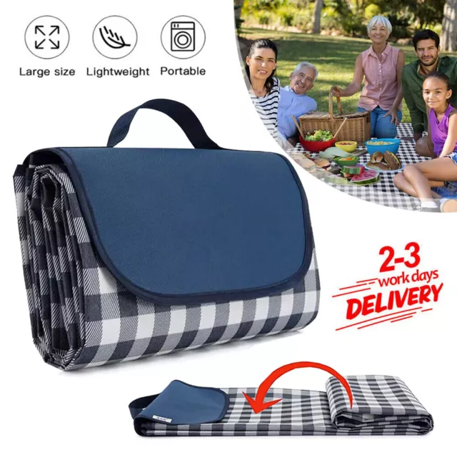 Picnic Blanket Extra Large Soft Rug Waterproof Mat Outdoor Camping Oxford Cloth