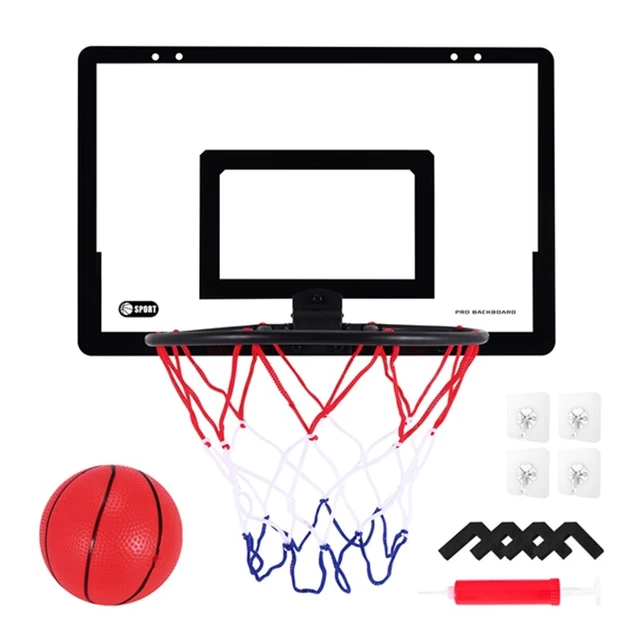 Portable Funny Basketball Hoop Toy Kit Indoor Home Basketball Fans Sports G B5J6
