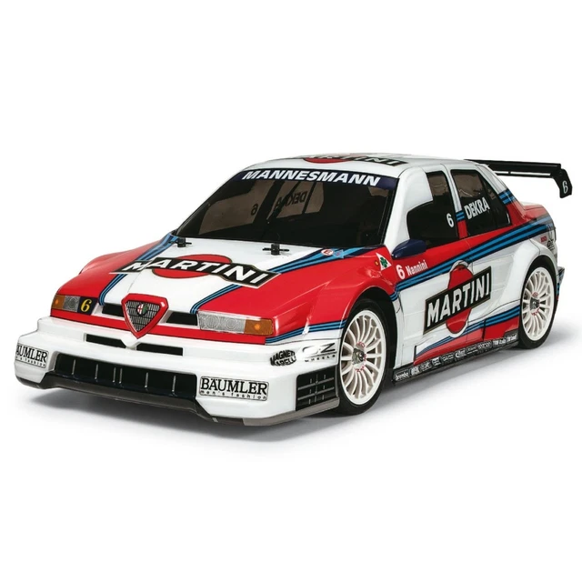 TAMIYA 1:10 RC Alfa Romeo 155 V6 TI Martini TT-02 Chassis Baukasten o ...