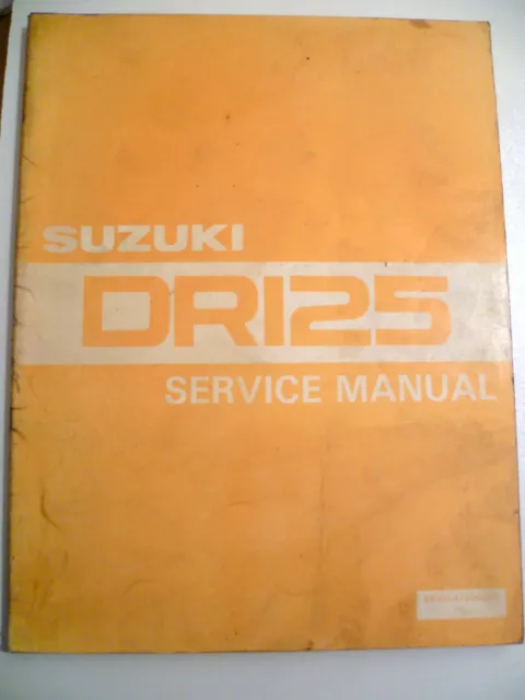 Genuine Suzuki Dr125 Dr 125  1982 Workshop Service Repair Manual Book