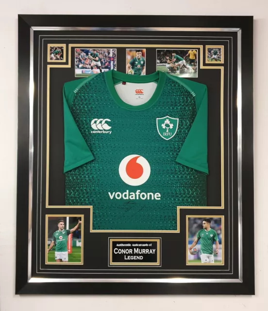 Connor Murray SIGNED IRELAND  SHIRT AUTOGRAPHED JERSEY Display AFTAL DEALER COA