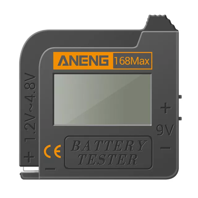 ANENG 168Max Digital Battery Capacity Checker Volt Checker For 9V AA AAA