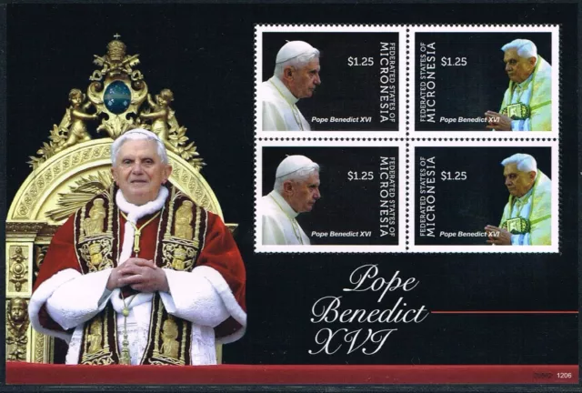 2012 Micronesien Kleinbogen 2311-2312 Papst Benedikt postfrisch (MNH)